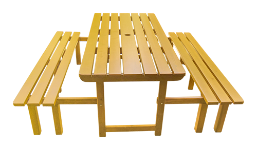Picnic Table and Bench Set rental for Dubai, Abu Dhabi, UAE events.